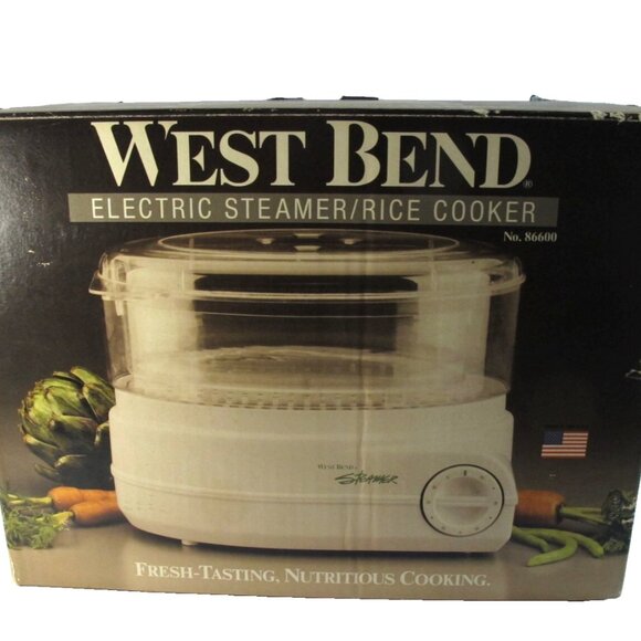 West Bend Vintage Electric Food Vegetable Egg Steamer Rice Cooker #86600 - Picture 1 of 5